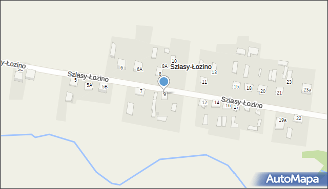 Szlasy-Łozino, Szlasy-Łozino, 9, mapa Szlasy-Łozino