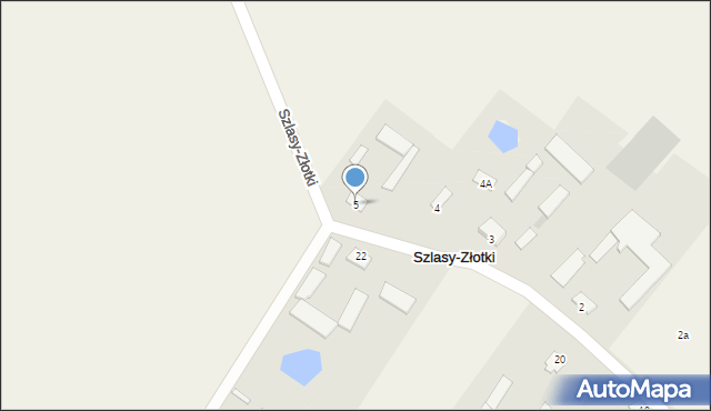 Szlasy-Złotki, Szlasy-Złotki, 5, mapa Szlasy-Złotki