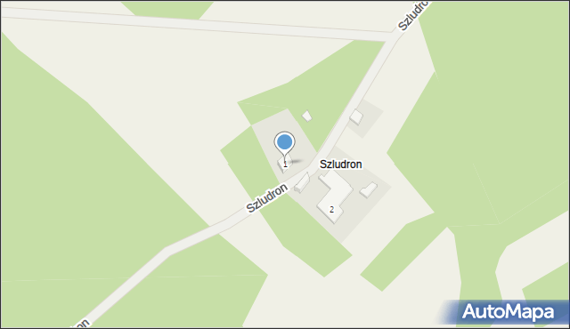 Szludron, Szludron, 1, mapa Szludron