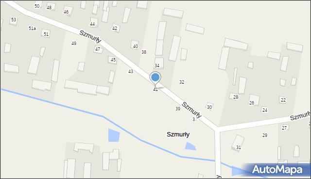 Szmurły, Szmurły, 41, mapa Szmurły