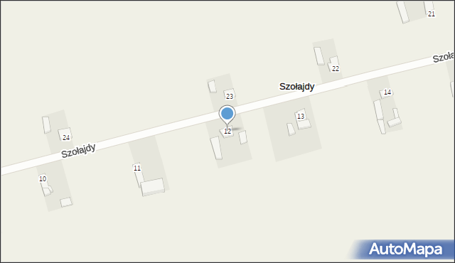 Szołajdy, Szołajdy, 12, mapa Szołajdy