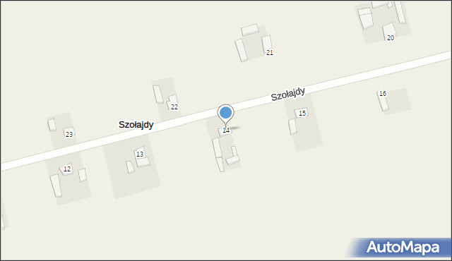 Szołajdy, Szołajdy, 14, mapa Szołajdy