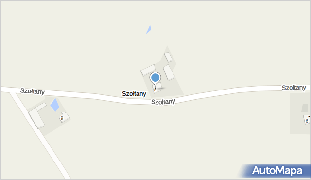 Szołtany, Szołtany, 8, mapa Szołtany