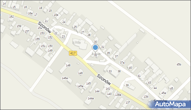 Szonów, Szonów, 32, mapa Szonów