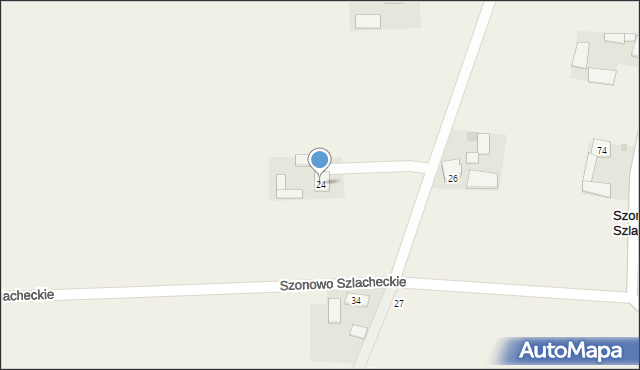 Szonowo Szlacheckie, Szonowo Szlacheckie, 24, mapa Szonowo Szlacheckie