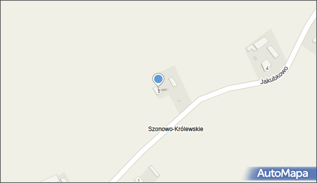 Szonowo Szlacheckie, Szonowo Szlacheckie, 3, mapa Szonowo Szlacheckie