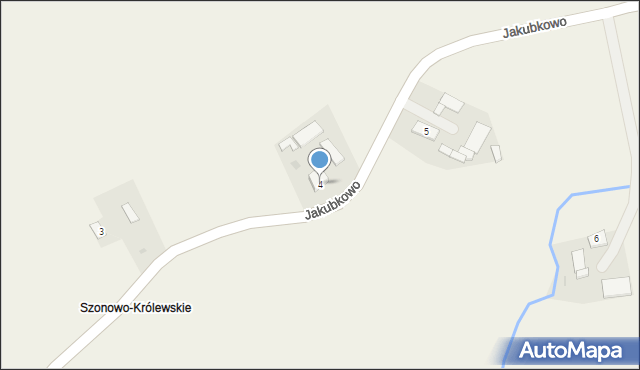 Szonowo Szlacheckie, Szonowo Szlacheckie, 4, mapa Szonowo Szlacheckie