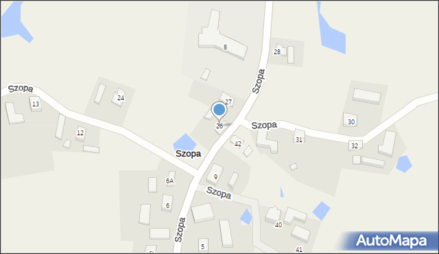 Szopa, Szopa, 26, mapa Szopa