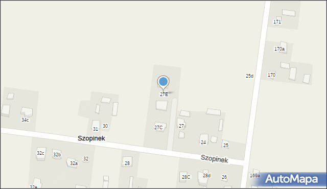 Szopinek, Szopinek, 27E, mapa Szopinek