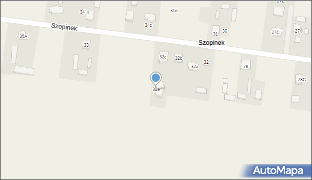 Szopinek, Szopinek, 32e, mapa Szopinek