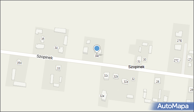 Szopinek, Szopinek, 34c, mapa Szopinek