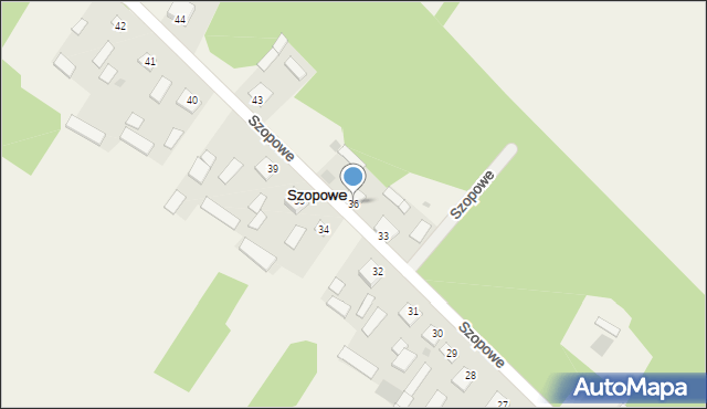 Szopowe, Szopowe, 36, mapa Szopowe