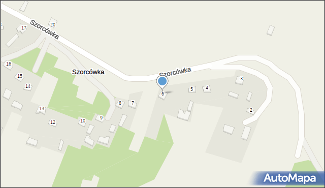 Szorcówka, Szorcówka, 6, mapa Szorcówka