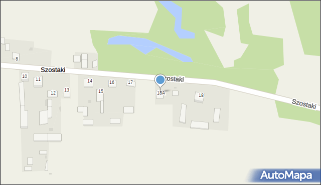 Szostaki, Szostaki, 18A, mapa Szostaki