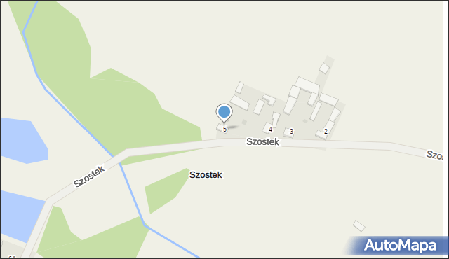 Szostek, Szostek, 5, mapa Szostek