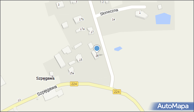 Szpęgawa, Szpęgawa, 16, mapa Szpęgawa