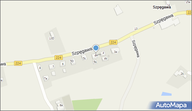 Szpęgawa, Szpęgawa, 4A, mapa Szpęgawa