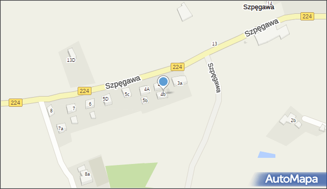 Szpęgawa, Szpęgawa, 4b, mapa Szpęgawa