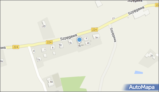 Szpęgawa, Szpęgawa, 5b, mapa Szpęgawa