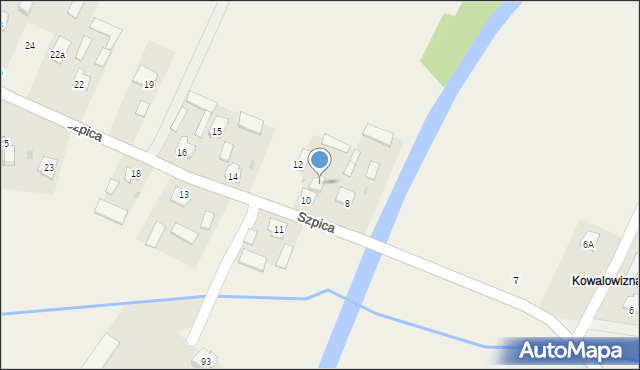 Szpica, Szpica, 10a, mapa Szpica