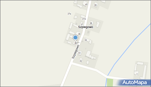 Szpiegowo, Szpiegowo, 35, mapa Szpiegowo