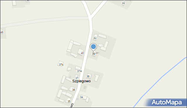 Szpiegowo, Szpiegowo, 39, mapa Szpiegowo