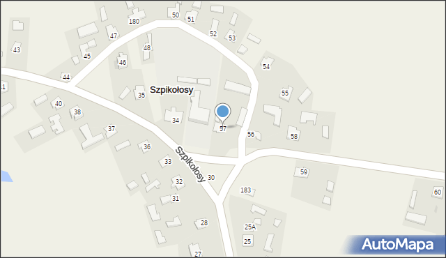 Szpikołosy, Szpikołosy, 57, mapa Szpikołosy