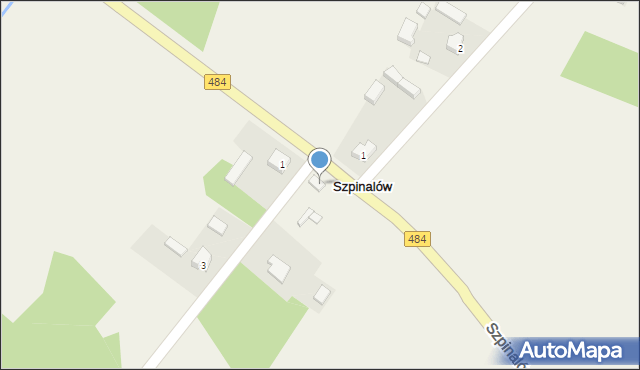 Szpinalów, Szpinalów, 1, mapa Szpinalów