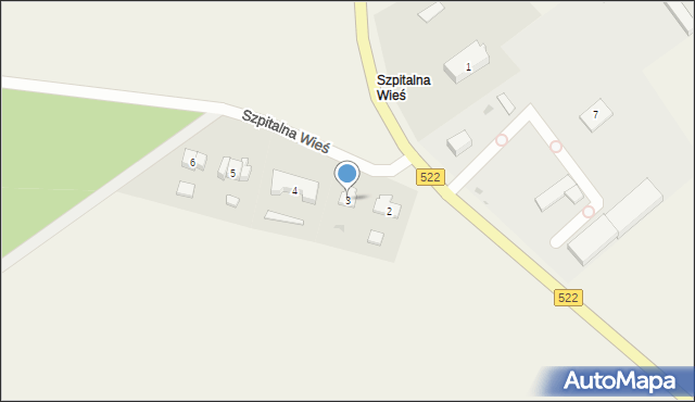 Szpitalna Wieś, Szpitalna Wieś, 3, mapa Szpitalna Wieś