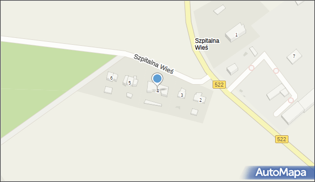 Szpitalna Wieś, Szpitalna Wieś, 4, mapa Szpitalna Wieś