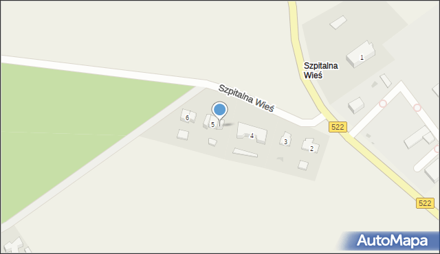 Szpitalna Wieś, Szpitalna Wieś, 5a, mapa Szpitalna Wieś