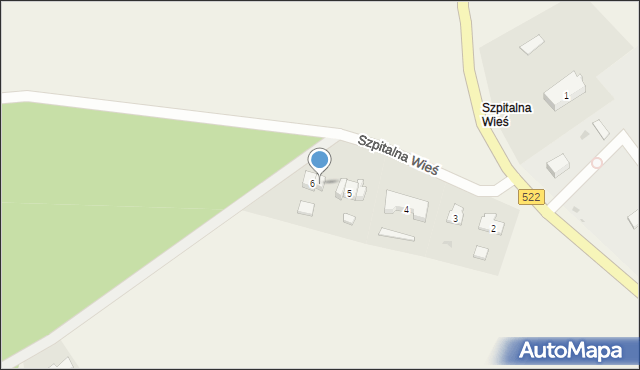 Szpitalna Wieś, Szpitalna Wieś, 6a, mapa Szpitalna Wieś