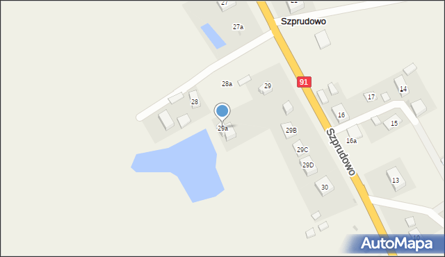 Szprudowo, Szprudowo, 29a, mapa Szprudowo