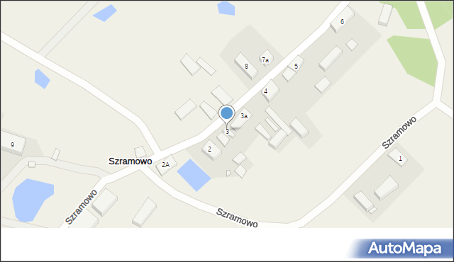 Szramowo, Szramowo, 3, mapa Szramowo