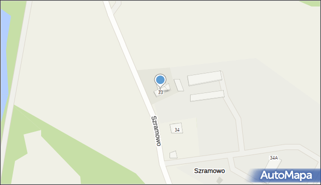 Szramowo, Szramowo, 33, mapa Szramowo