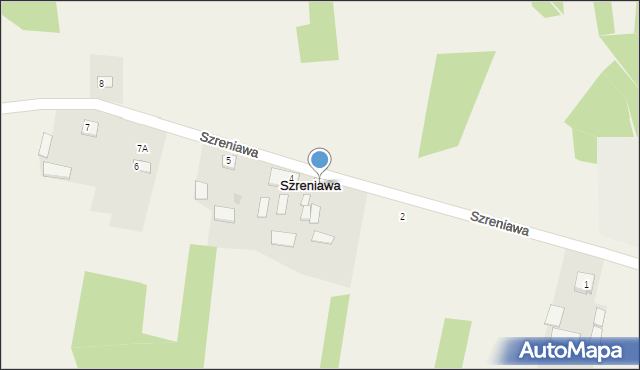 Szreniawa, Szreniawa, 3, mapa Szreniawa