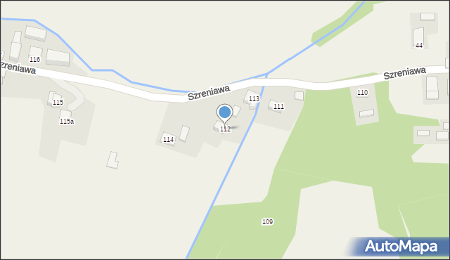 Szreniawa, Szreniawa, 112, mapa Szreniawa