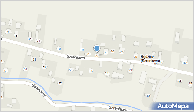 Szreniawa, Szreniawa, 27, mapa Szreniawa