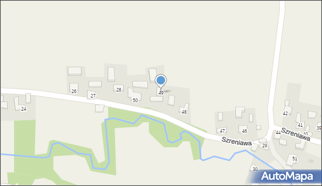 Szreniawa, Szreniawa, 49, mapa Szreniawa