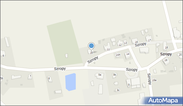Szropy, Szropy, 10, mapa Szropy
