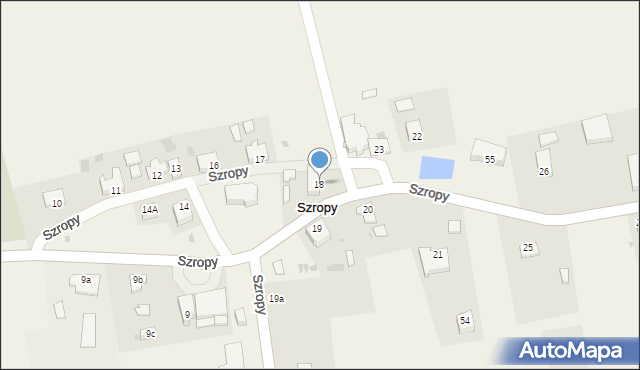 Szropy, Szropy, 18, mapa Szropy