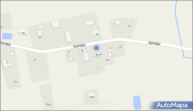 Szropy, Szropy, 29, mapa Szropy