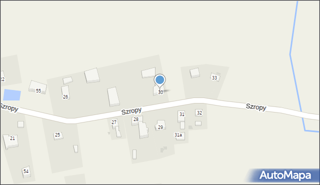 Szropy, Szropy, 30, mapa Szropy