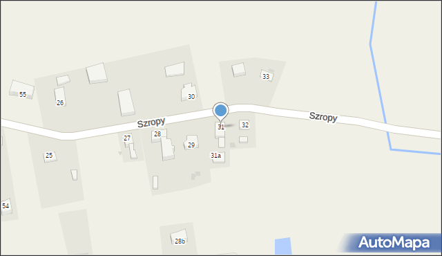 Szropy, Szropy, 31, mapa Szropy