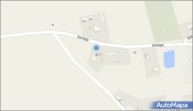 Szropy, Szropy, 56, mapa Szropy