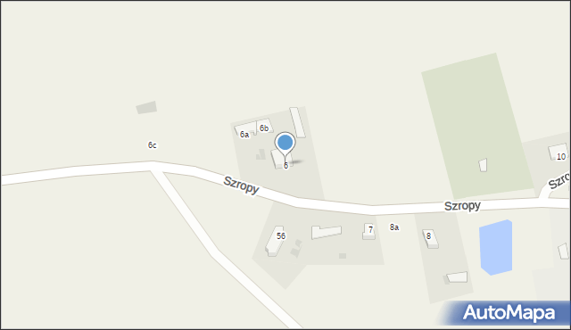 Szropy, Szropy, 6, mapa Szropy