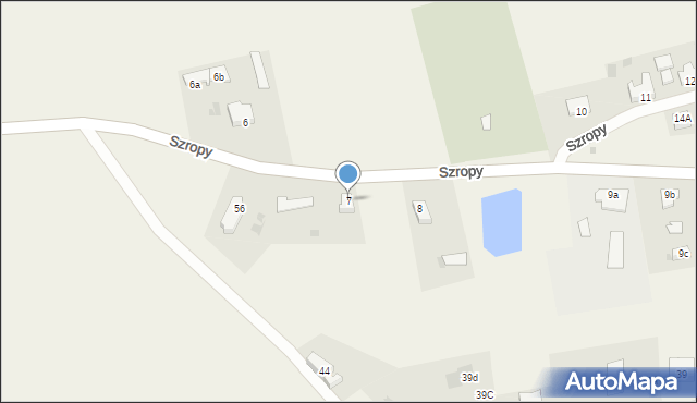 Szropy, Szropy, 7, mapa Szropy