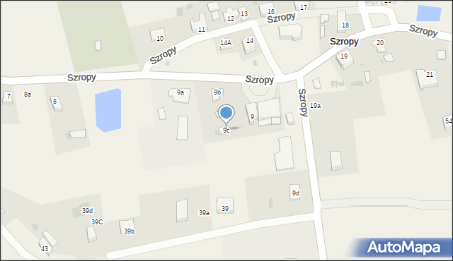 Szropy, Szropy, 9c, mapa Szropy