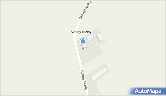 Szropy-Niziny, Szropy-Niziny, 10, mapa Szropy-Niziny