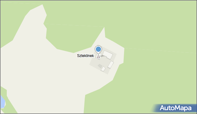 Szteklin, Szteklin, 11, mapa Szteklin